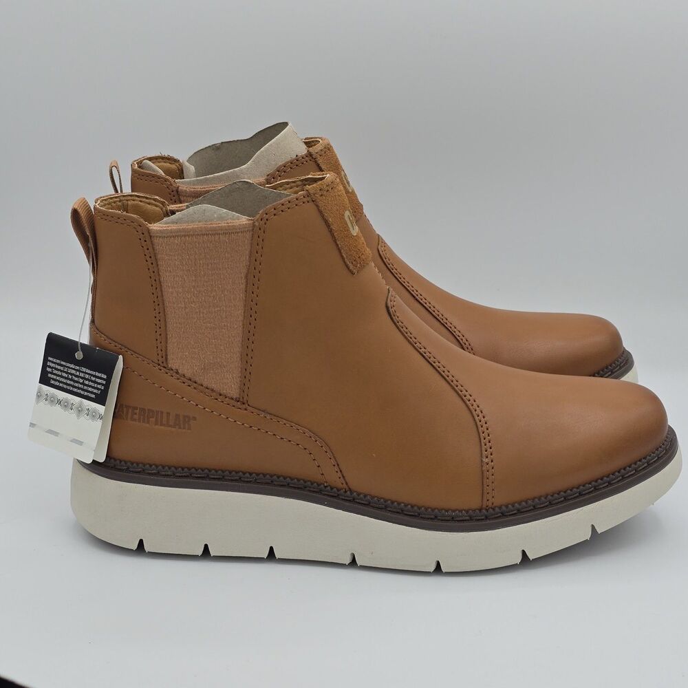 CAT Chariot Chelsea Boots P311823 Women’s Ashew Cajou Leather Size 8.5 US - Picture 4 of 7
